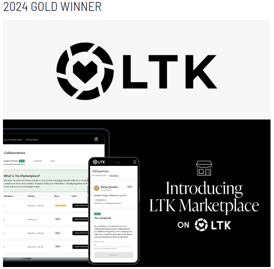 LTK Gold Winner 