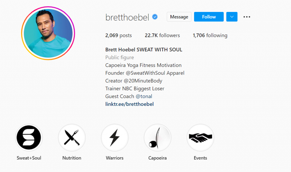 Brett Hoebel social media