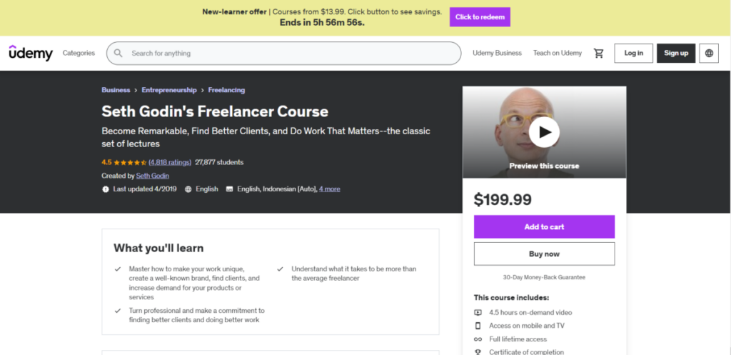 Seth Godin's Freelancer Course _ Udemy