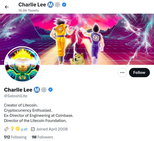 Charlie Lee - @SatoshiLite