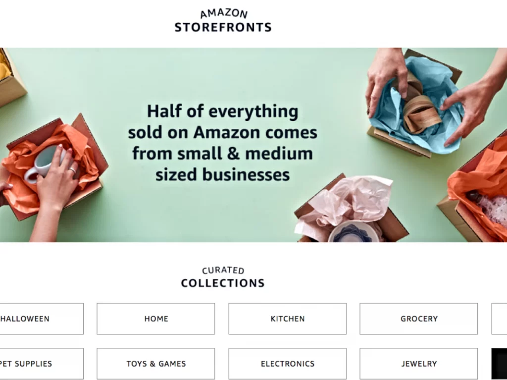 amazon storefronts