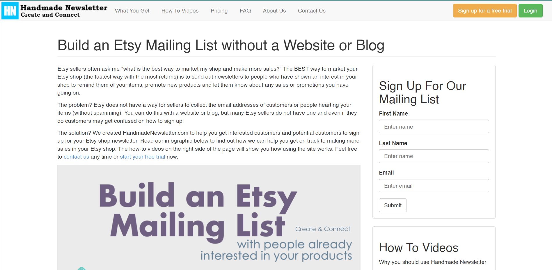 Handmade Newsletter