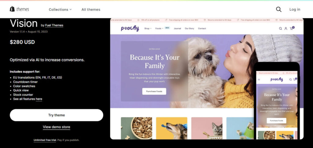 Pet Store Shopify Theme
