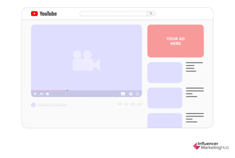 Youtube display advertising