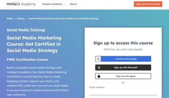 Social Media Marketing Course (HubSpot Academy)