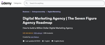 Udemy’s Digital Marketing Agency | The Seven Figure Agency Roadmap