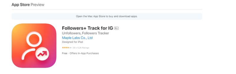 Followers + Track for IG (Maple Labs Co., Ltd)  