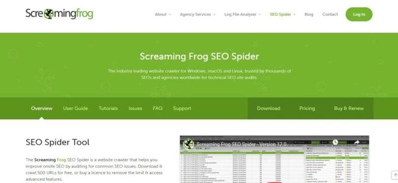 Screaming Frog SEO Spider