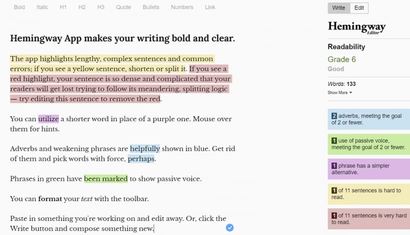 Hemingway Editor