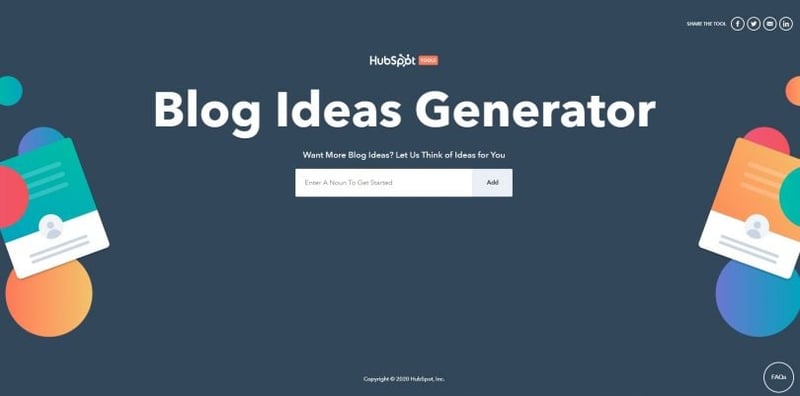 HubSpot Blog Topic Generator