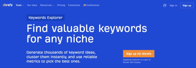 Ahrefs Keywords Explorer