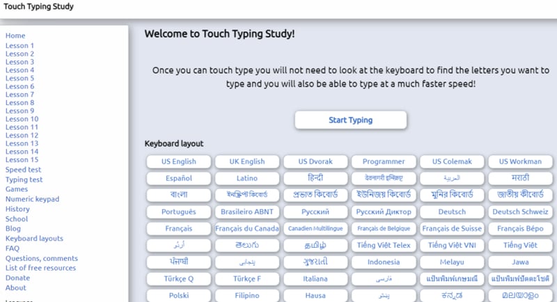 Touch Typing Study