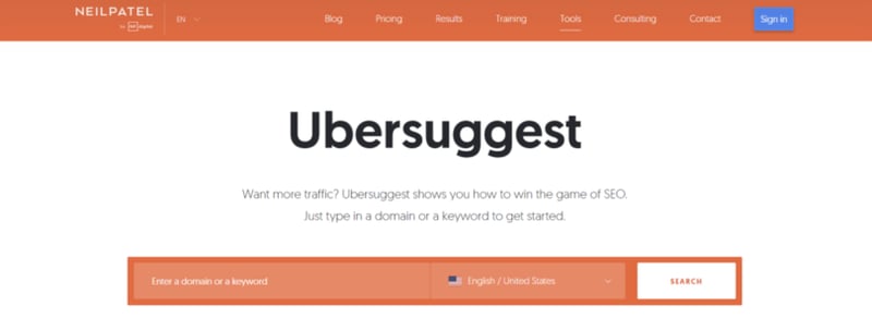 Ubersuggest