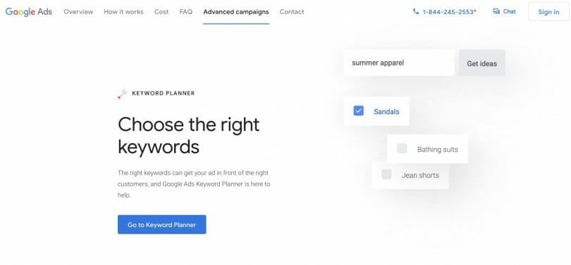 Google Keyword Planner