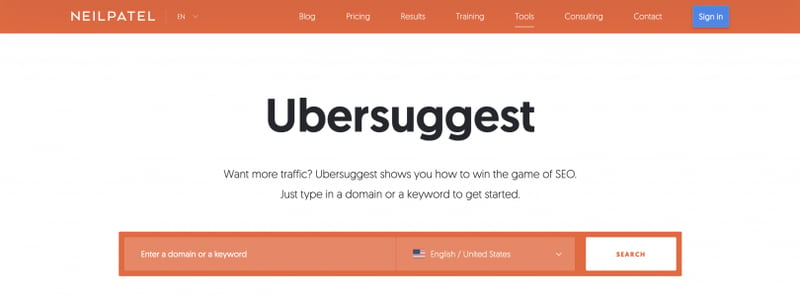 Ubersuggest