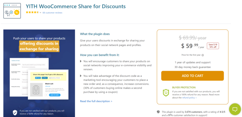 YITH WooCommerce Share for Discounts