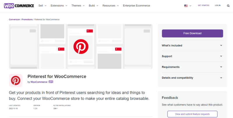 Pinterest for WooCommerce