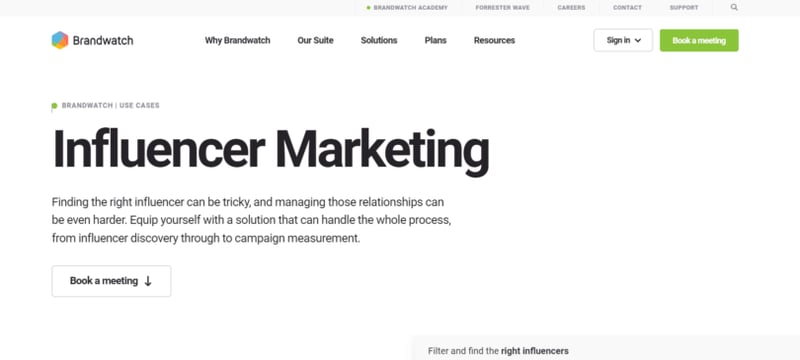 Brandwatch Influencer Marketing Software