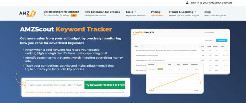 AMZScout Keyword Tracker