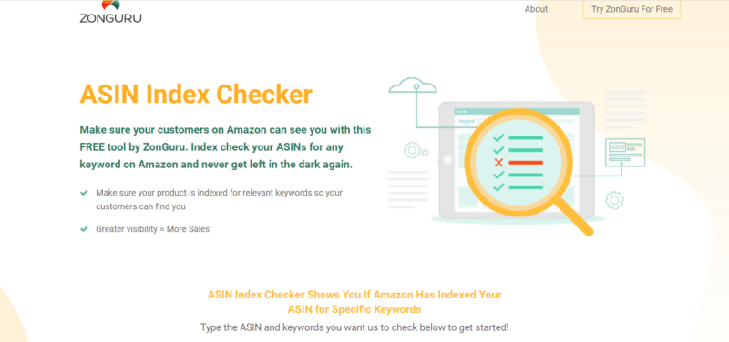 ZonGuru ASIN Index Checker