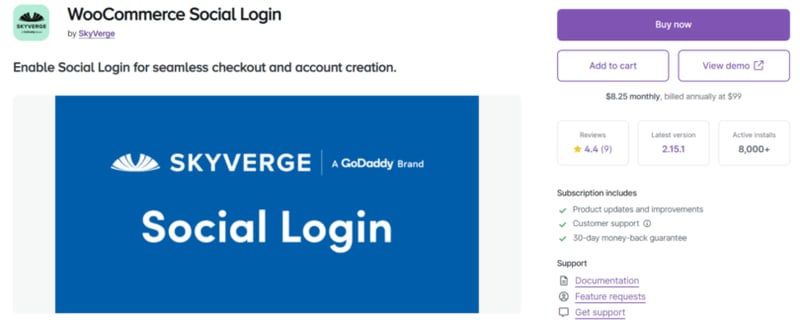 WooCommerce Social Login