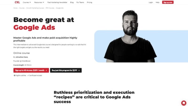Become Great at Google Ads by Johnathan Dane