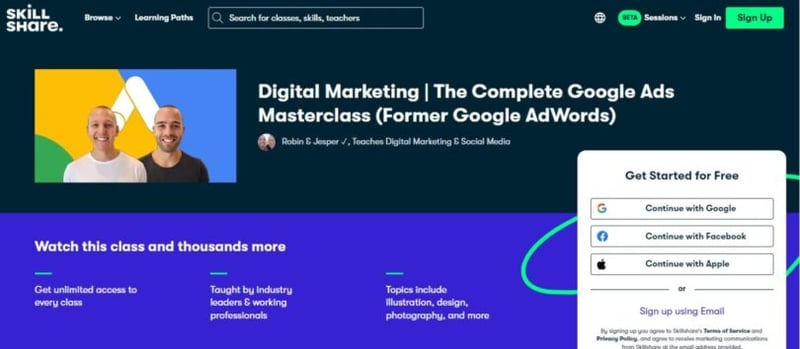 The Complete Google Ads Masterclass by Robin and Jesper