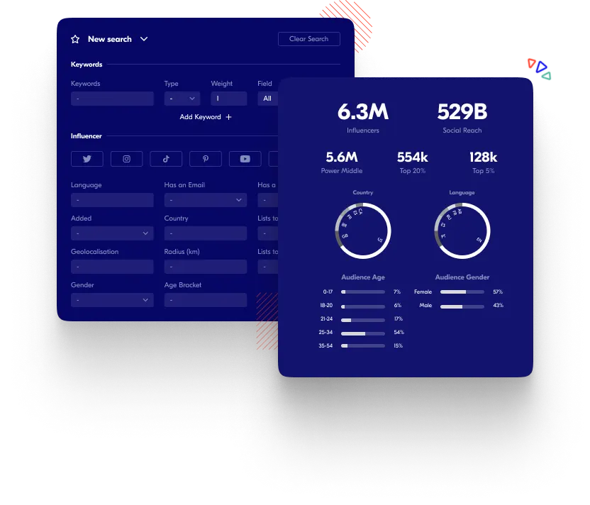Upfluence influencer search