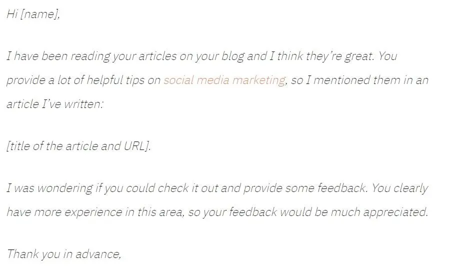 The 'we featured you' template Influencer Email Outreach