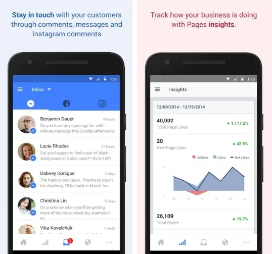 FB Pages Manager App