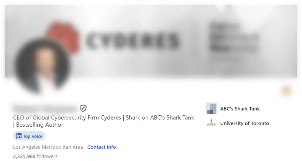 Robert Herjavec LinkedIn Headline