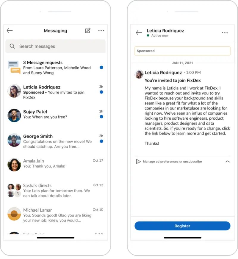 Message Ads