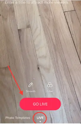 LIVE option tiktok