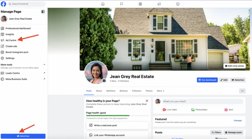 Facebook Ad Center