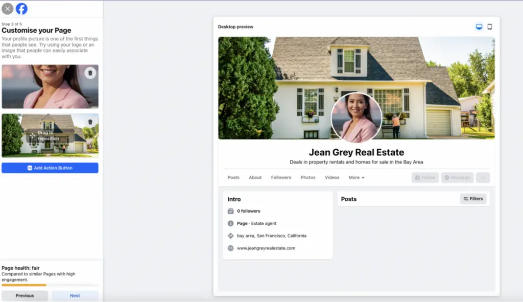 Facebook Customize Page