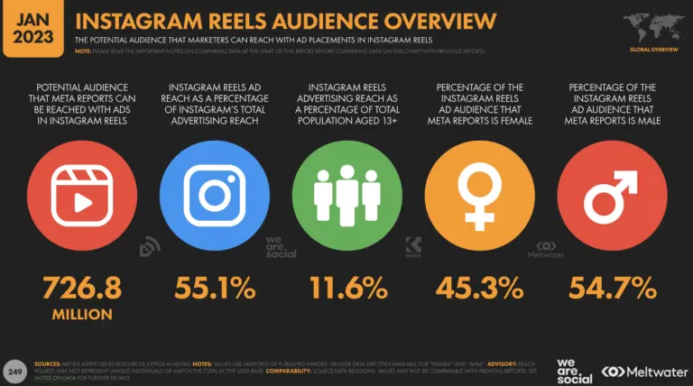 Instagram Reels audience overview