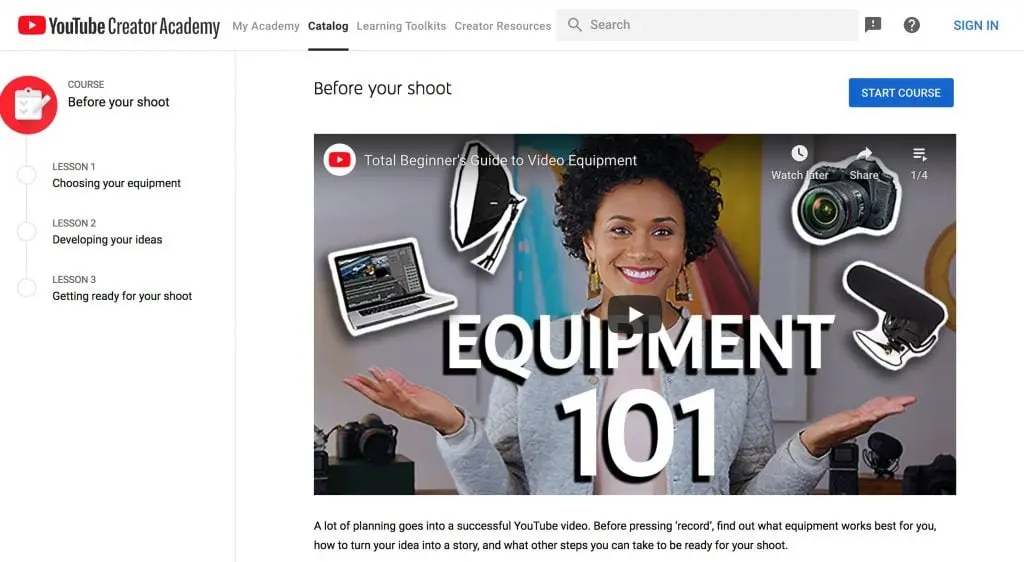 Before Your Shoot—YouTube Creator Academy