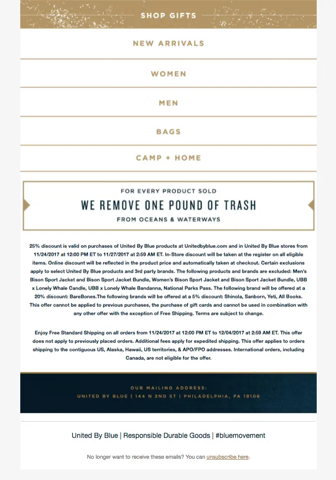 united by blue email footer