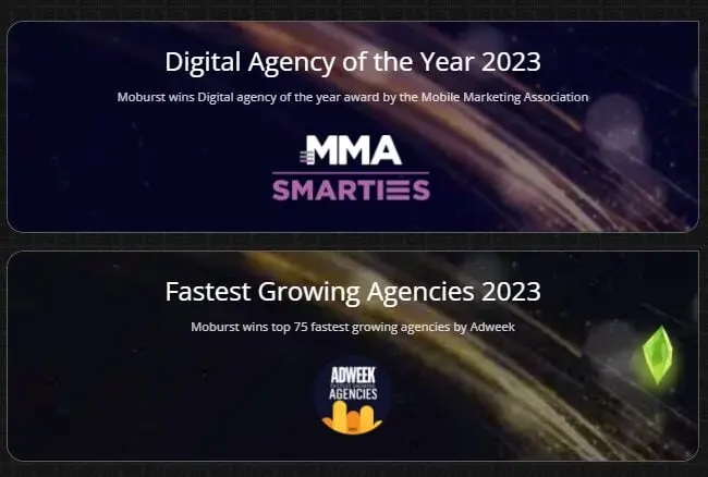 Moburst awards 