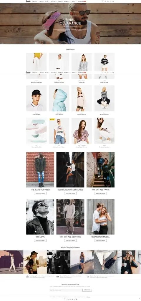 Best eCommerce Website Templates Shella Template