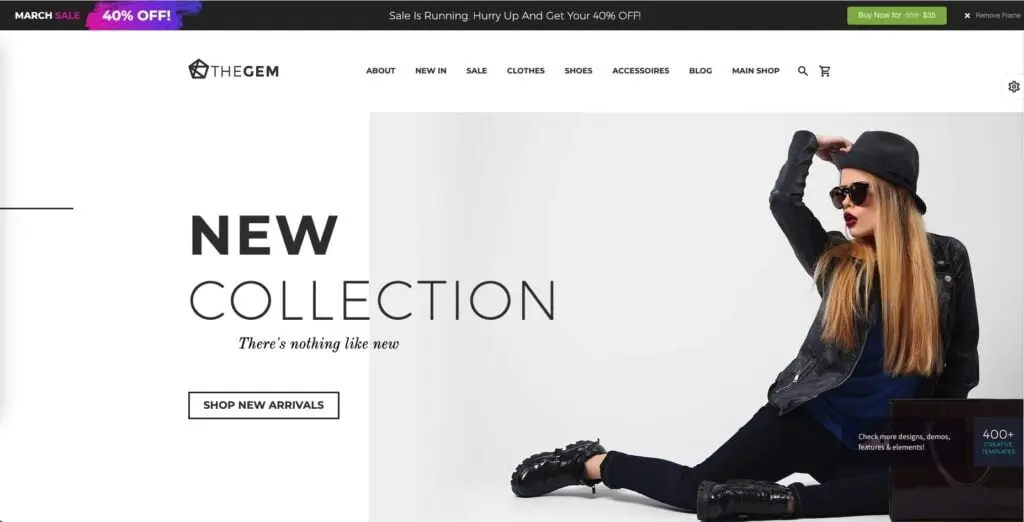 Best eCommerce Website Templates The Gem Template