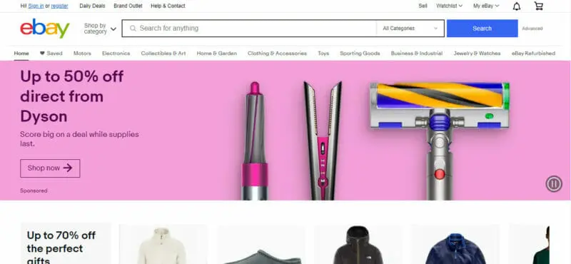 eBay online marketplace