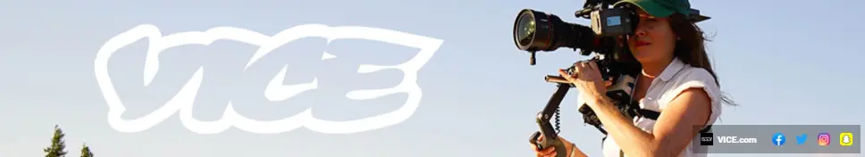 Vice’s YouTube banner uses cool colors