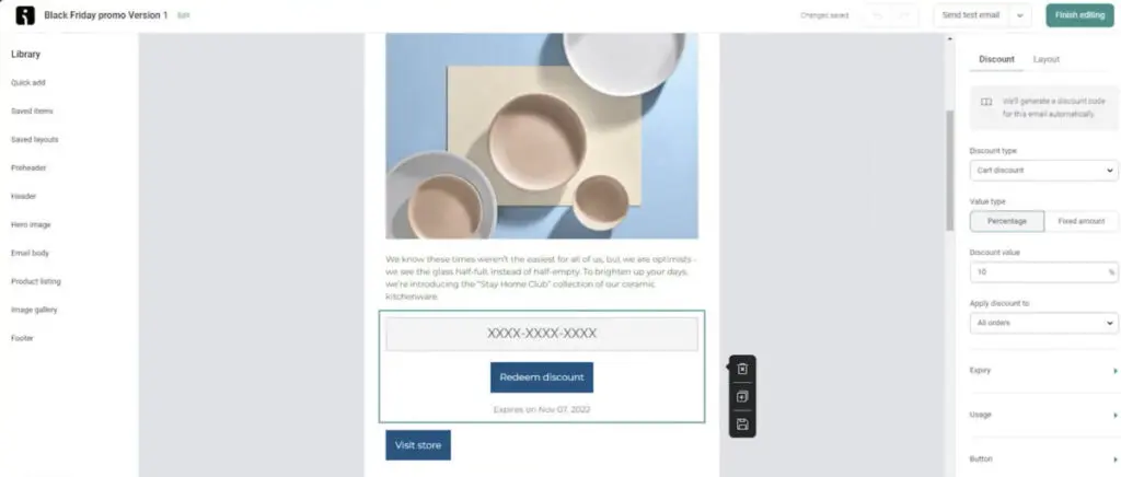 Omnisend bulk email marketing service