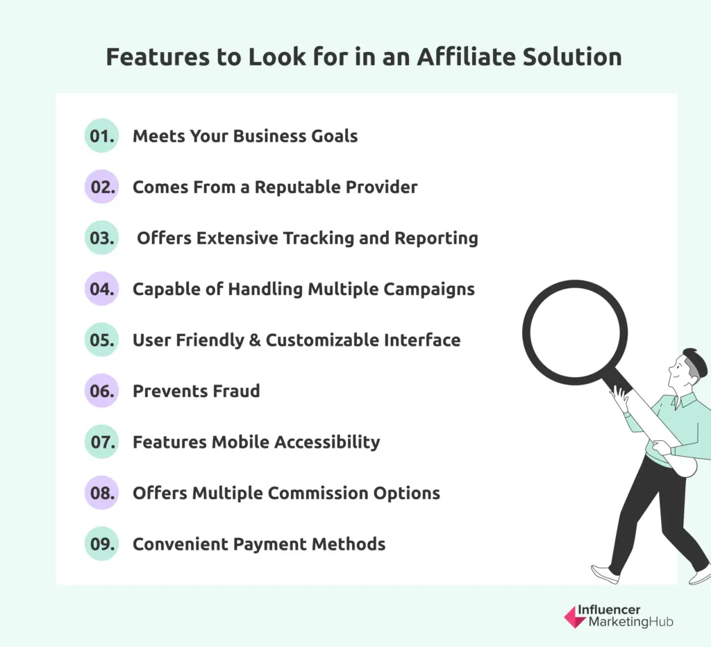 Features Affiliate Solution