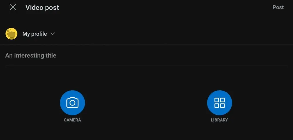 video post