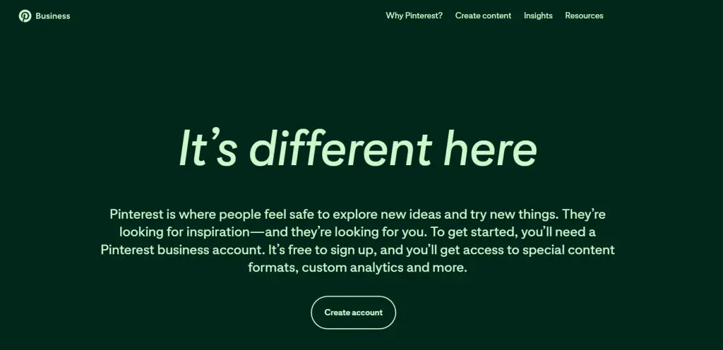 why choose pinterest