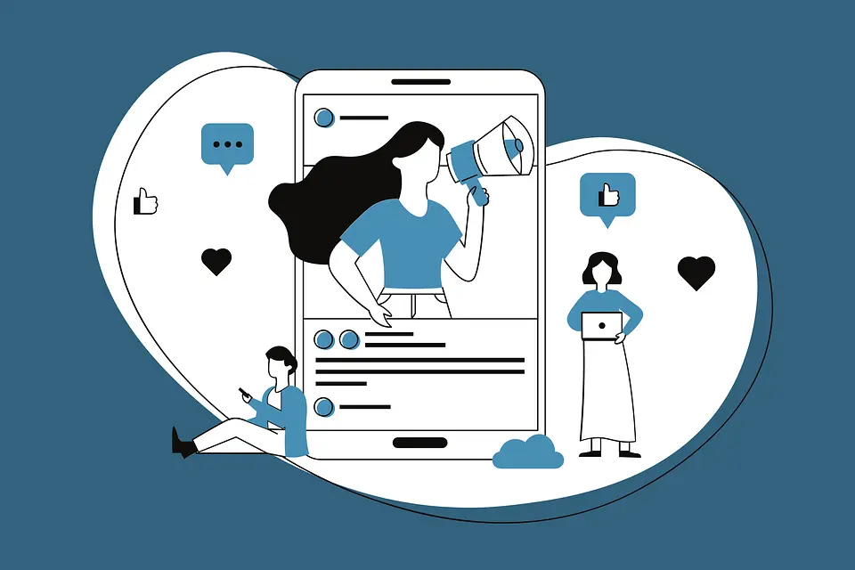 authority in social commerce stock image