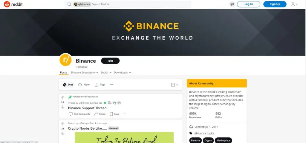 Binance is a cryptocurrency trading platform