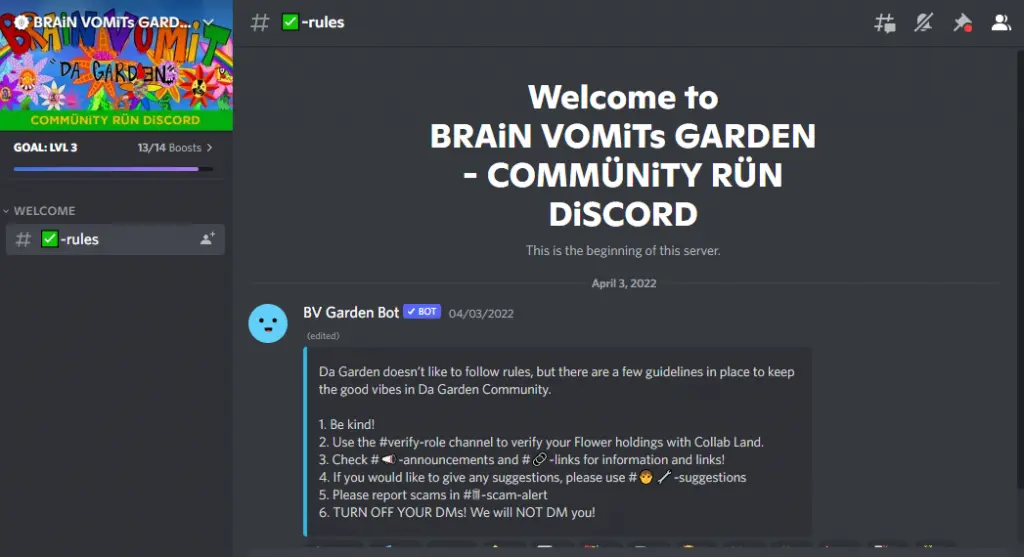 Brain Vomit's Garden